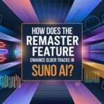 How does the Remaster feature enhance older tracks in Suno ai