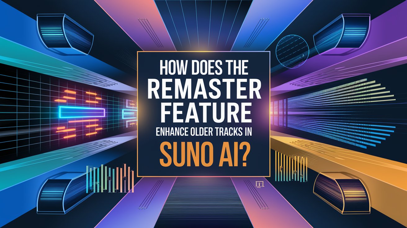 How does the Remaster feature enhance older tracks in Suno ai