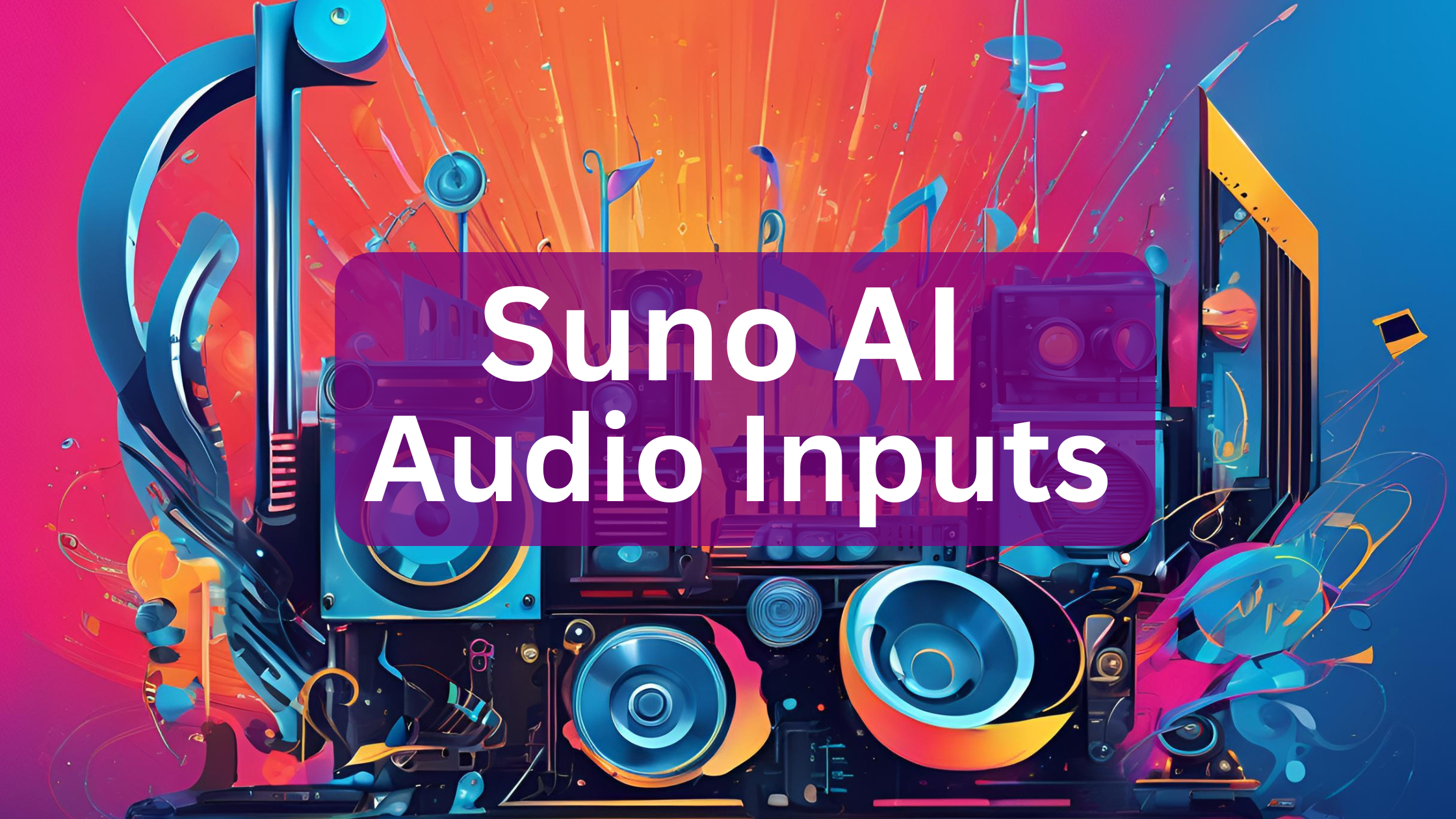 SUNO AI AUDIO INPUTS
