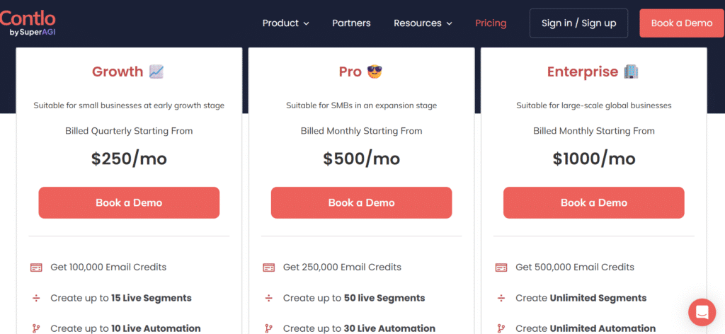 Contlo Pricing Contlo Pricing