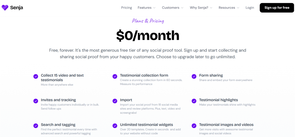 Senja.io Pricing Senja.io Pricing