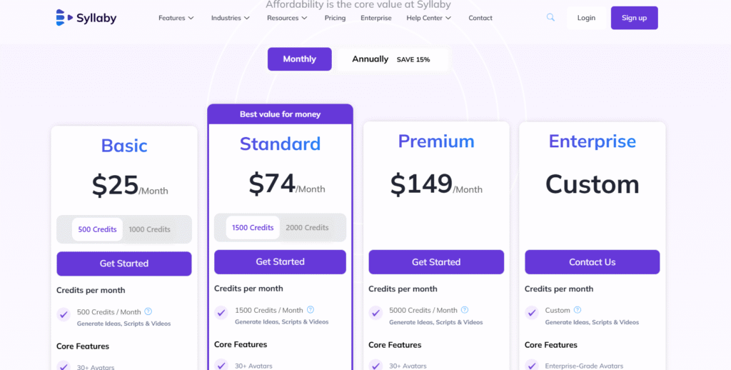 Syllaby Pricing Syllaby Pricing